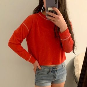 Forever 21 Thermal Long Sleeve w Trim Detail
